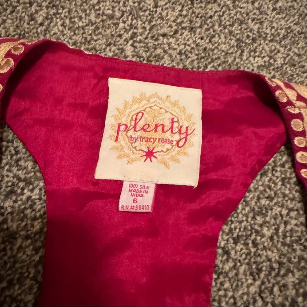 Plenty by Tracy Reese Vintage Button Up Vest with Embroidery - Picture 4 of 4